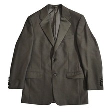 Mr Harry Jacket Men 38R Black Wool Blend Tuxedo Blazer Sport Dinner Vent Vintage