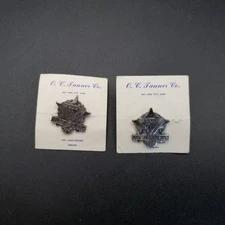 O.C. Tanner Co. Sterling Silver Vintage Pin NO ACCIDENT 5 & 6 years award