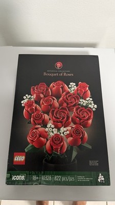 LEGO Botanicals Bouquet of Roses Building Set, 10328, 822 Pieces