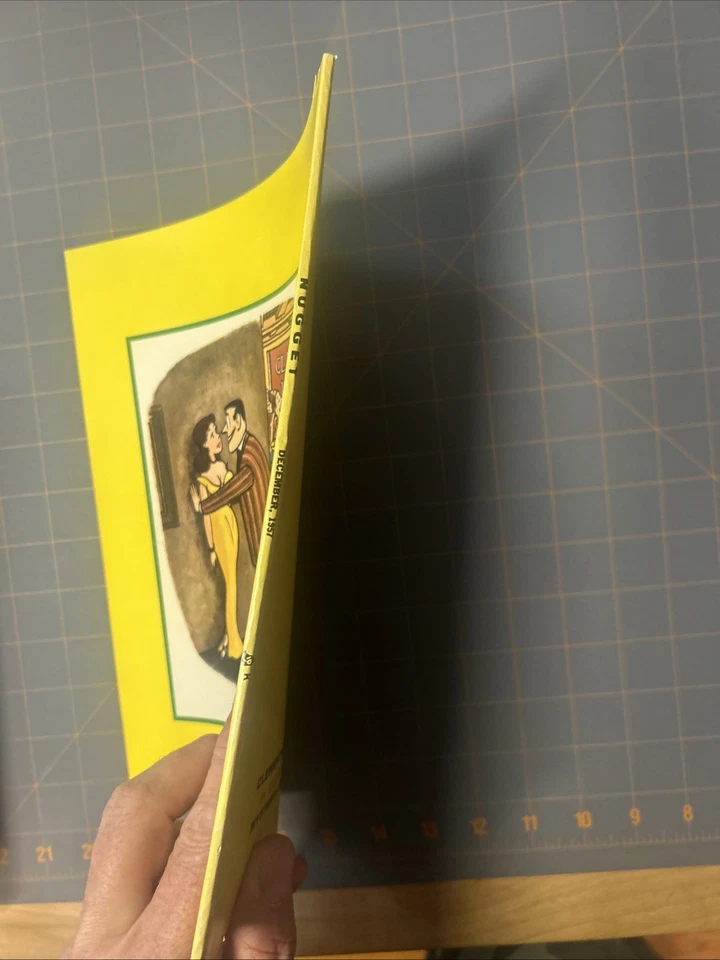 NUGGET Man's World Magazine December 1957 Vol. 2 #11 PINUP HIGH GRADE FILE COPY - Image 3 of 4