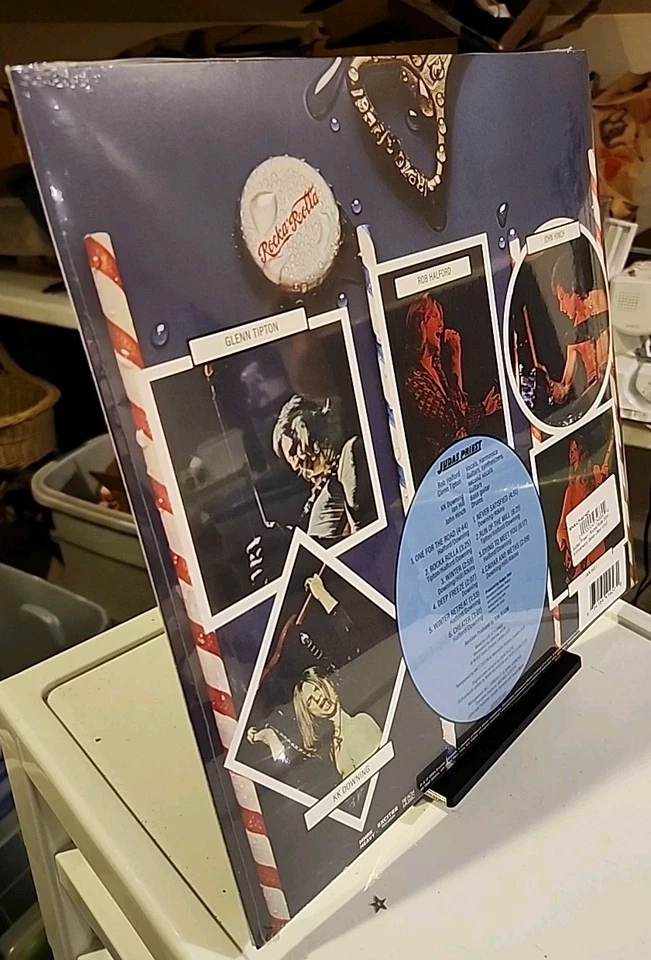 Judas Priest Rocka Rolla LP Glass Clear Vinyl 180G 50th Anniv. Download Card NEW - Image 3 of 4