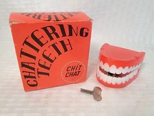 Vintage 1970s Chattering Teeth In Box Bourne Of Harlesden - Chit Chat - VGC