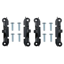 4pcs CPU Fan Support Bracket with 8pcs Mounting Screws for AM4 Socket, Black