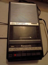 Panasonic Slim Line Portable Cassette Recorder Speaker AC and