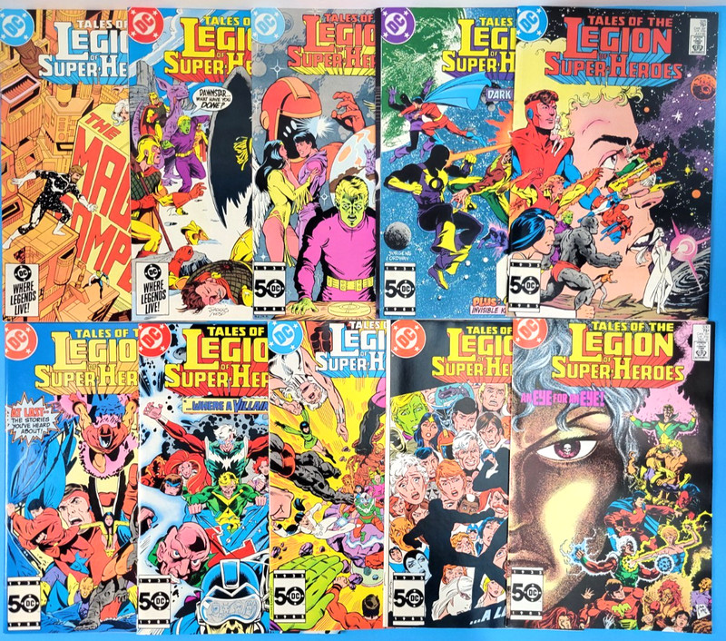 Legion of Super Heroes #320 322 323 324 325 326 327 328 329 330 DC LOT 1985