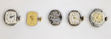 Lot of 5 Bulova Ladies Watch Movements