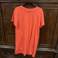 Old Navy Tee Shirt Dress Color Coral Size Medium 100% Cotton Short Sleeve NWT