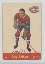 1955-56 Parkhurst Quaker Oats Green Back Babe Siebert #62 HOF 0mx5
