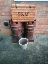 Fortnum and Mason F&M Wicker Hamper Basket - 50cm x 33. 5cm x 23cm.VGC