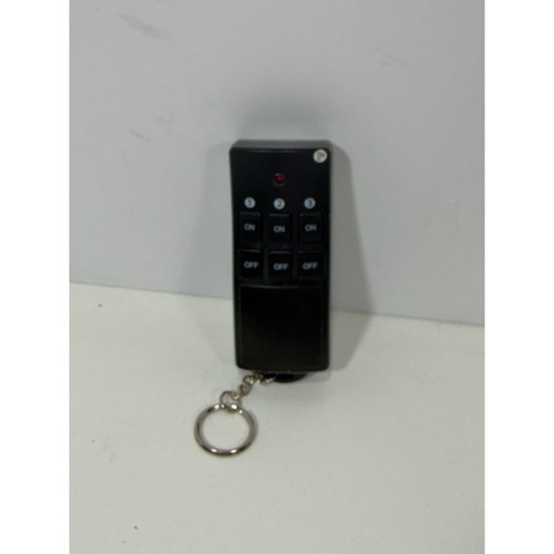 Wireless 3-Channel Remote Control Transmitter Model TR-011N Black Keychain