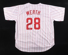 Jayson Werth Signed Philidelphia Phillies Jersey (Beckett) 08 World Series Champ