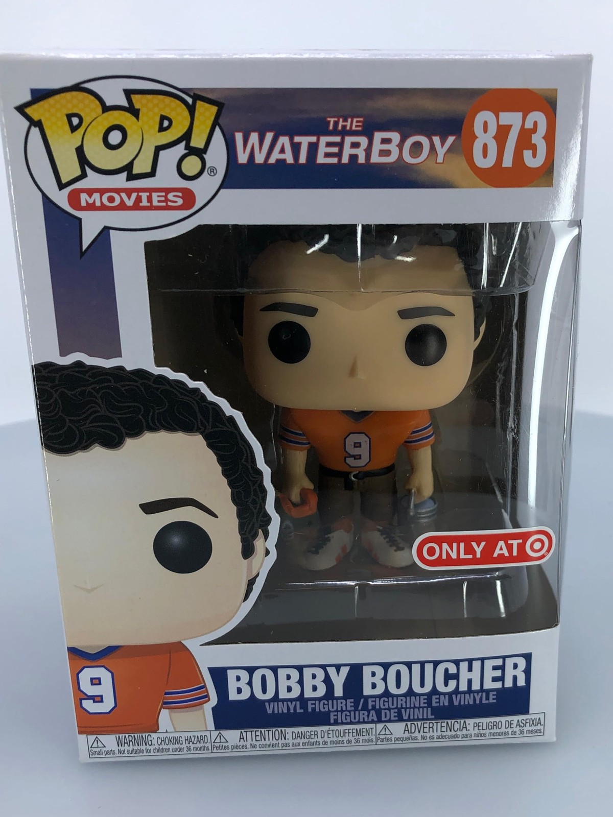 Funko Pop! Movies Waterboy Bobby Boucher #873 Target Exclusive Damaged Box