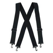 CTM Big Tall Elastic TSA Compliant Suspenders with Swivel Hook Ends