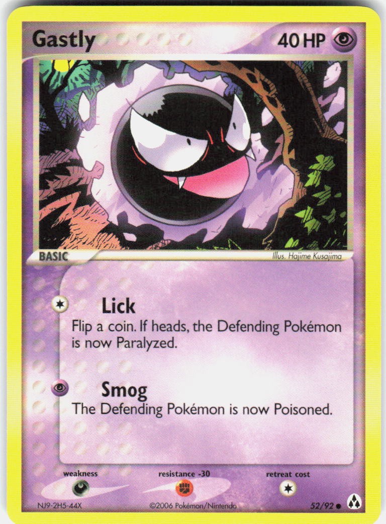 Gastly 52/92 Common Legend Maker Pokemon LP