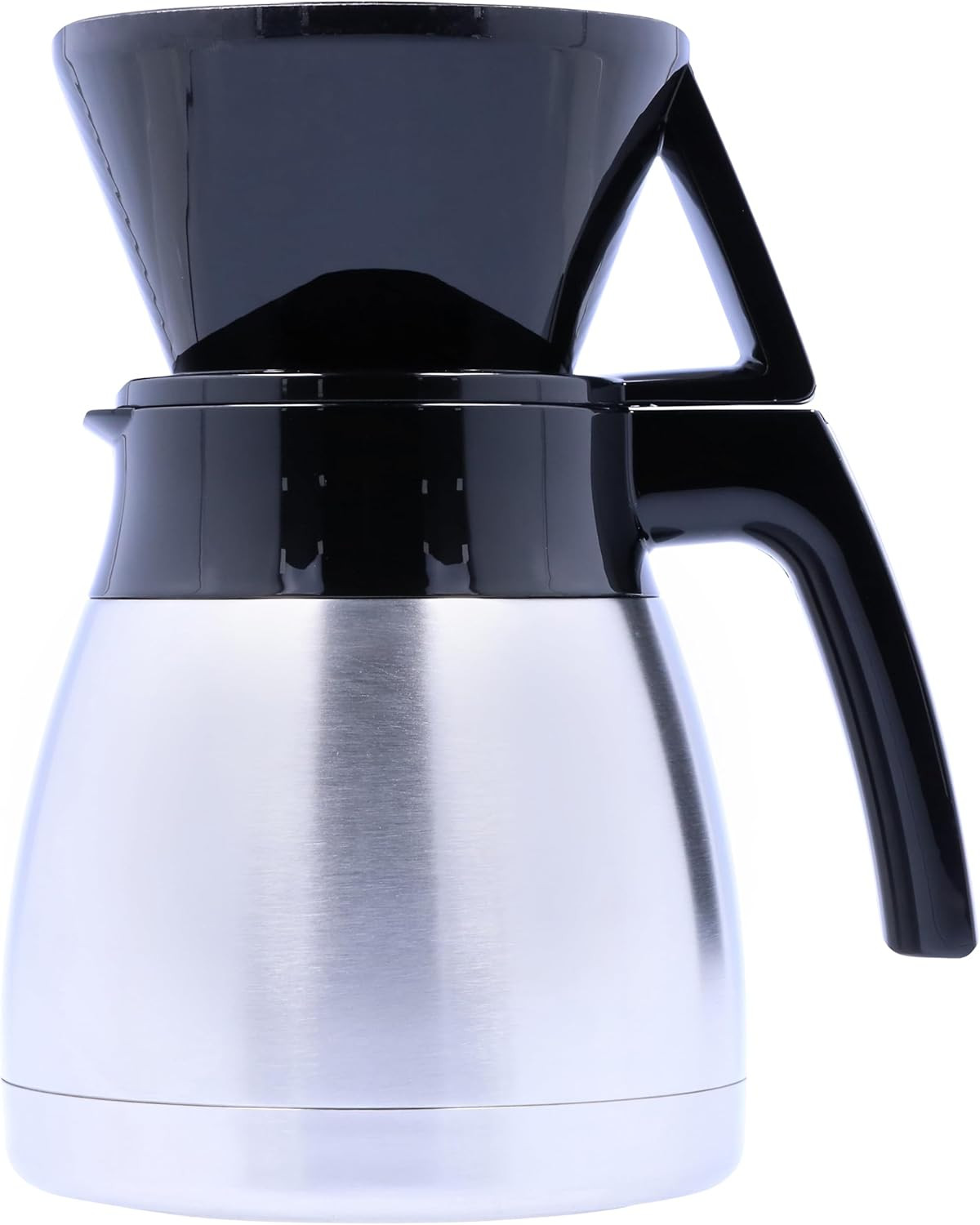 Pour-Over Coffee Brewer & Stainless Steel Carafe Set with Coffee Filters, 42 Oun