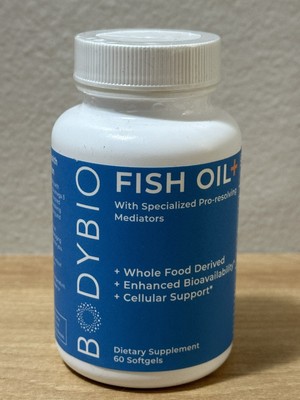 BODYBIO Fish Oil - 60 Capsules- Brand New!! Sealed!!