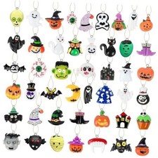36Pcs Mini Resin Halloween Ornaments for Tree Holiday Home Decor