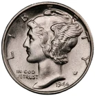 1944-S Mercury Dime BU Uncirculated Mint State 90% Silver 10c US Coin #2221