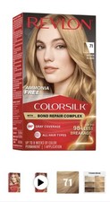 Revlon Colorsilk Ammonia-Free Permanent Hair Dye 71 Golden Blonde Bond Repair