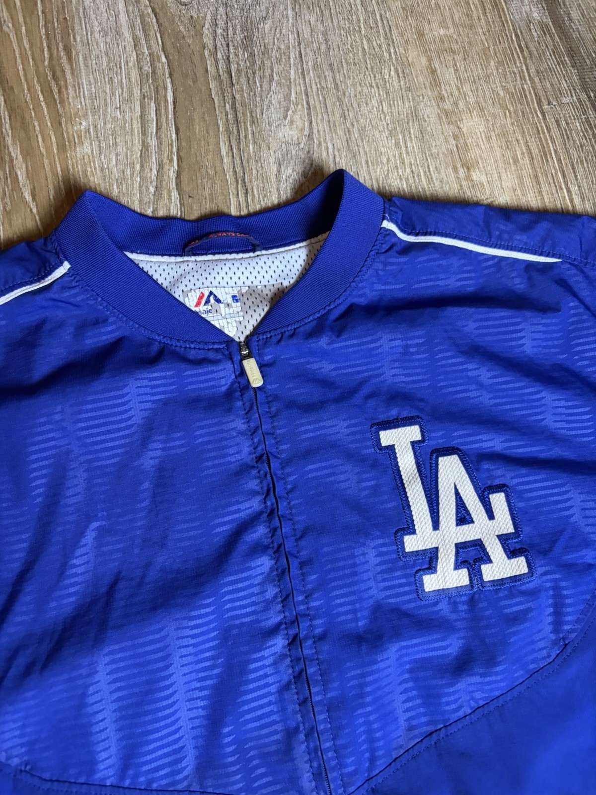 ヴィンテージ　ドジャース　ナイロンジャケット　MLB マジェステック　L Vintage Majestic LA Dodgers Diamond Collection L Blu… - Gem