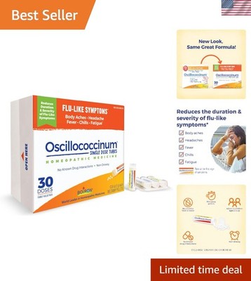 Oscillococcinum for Relief from Flu-Like Symptoms of Body Aches, Headache, Fe...