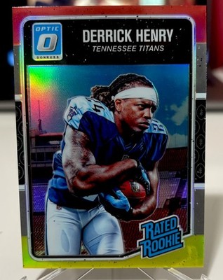 DERRICK HENRY 2016 Panini Donruss Optic Football RED+YELLOW PRIZM Rated Rookie