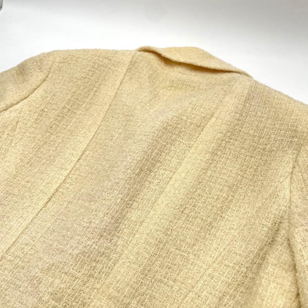 CHANEL model tweed jacket here mark button F/S fr… - image 16