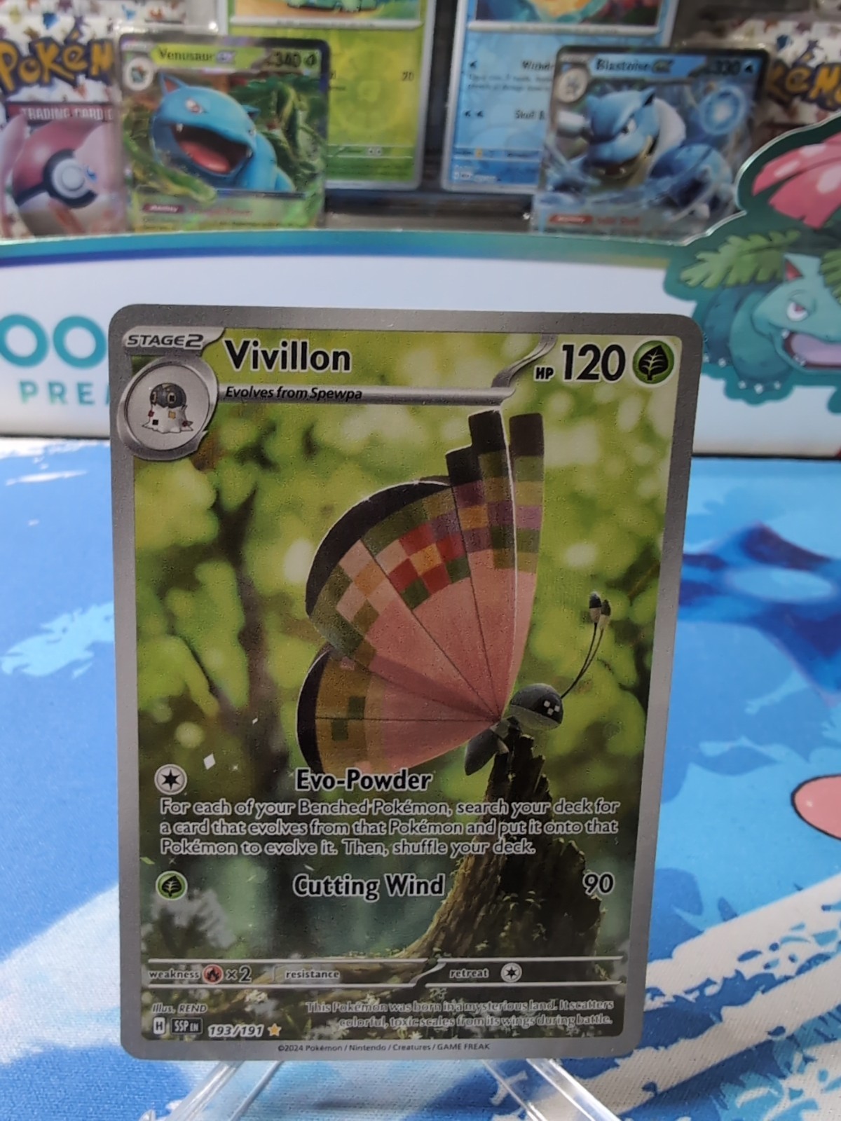 Vivillon - 193/191 - Pokemon Surging Sparks Illustration Rare NM