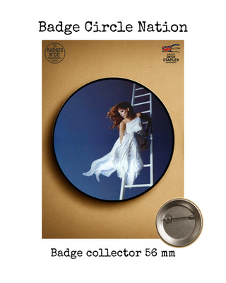 Mylène Farmer #badgesnco Badge Collector Circle Nation 56mm Künstler Ikone Pop