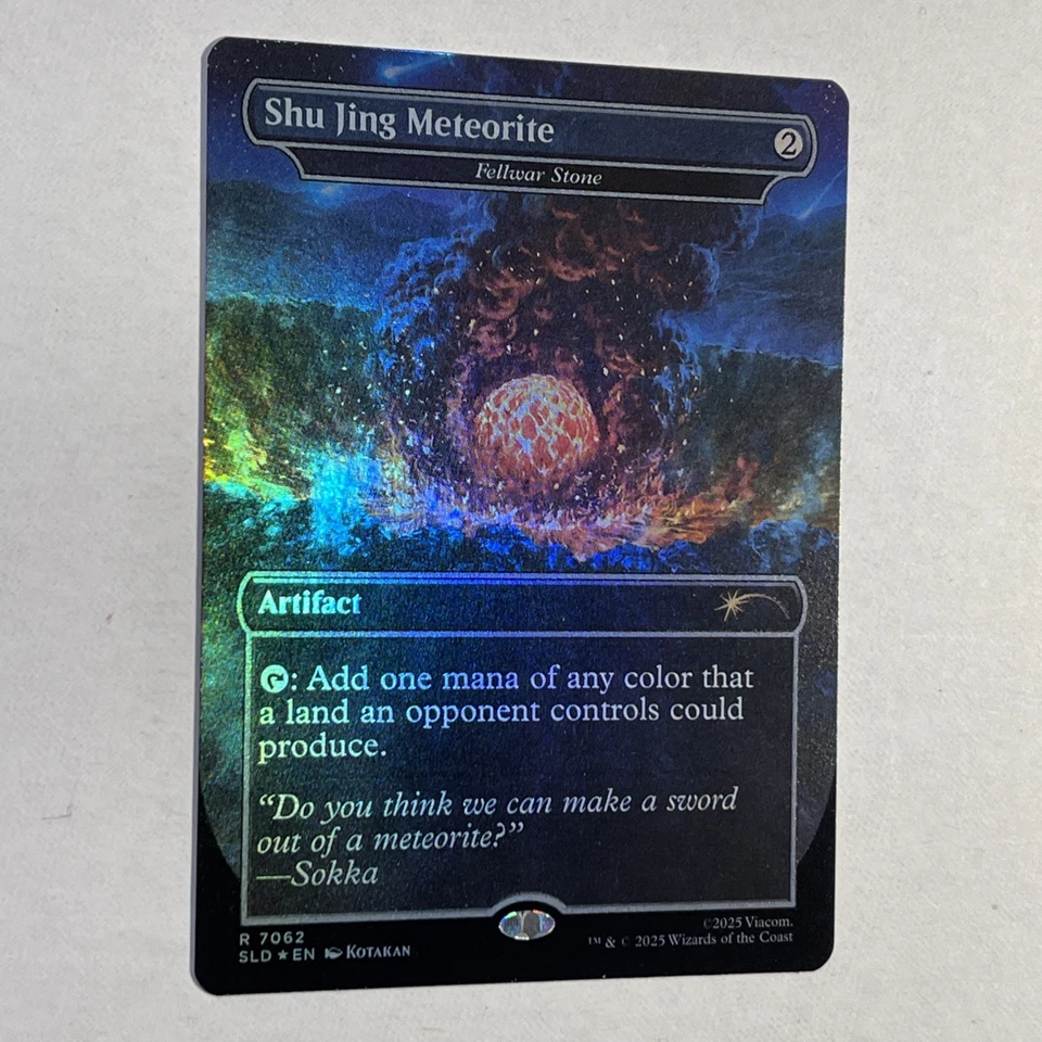 Meteorito Shu Jing (Piedra Fellwar) Magic The Gathering Avatar The Last Airbender Secret Lair  Foto 3 de 3
