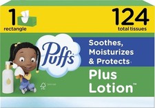Mouchoirs pour le visage plus lotion 124 ct boîte familiale