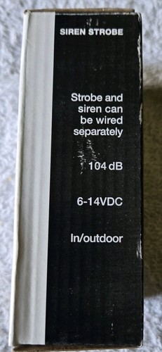 Siren Strobe 0E-SIRENSTRO Single-Tone Tamper Switch White - Picture 3 of 6