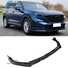 For 23-26 Honda CR-V Front Bumper Lip Spoiler Splitter PP Bodykit Gloss Black