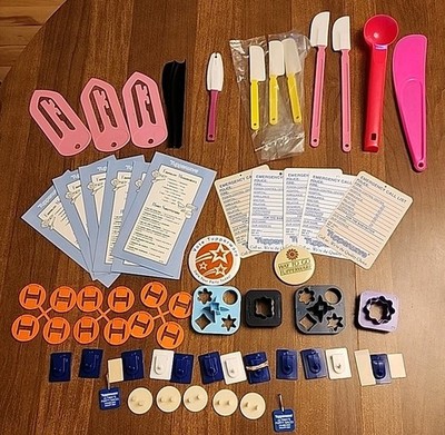 Vintage Tupperware Gadgets Tools Items Consultant Close Out New NOS Lot Of 51