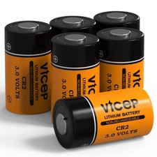 CR2 Battery 6-Pack  850mAh 3V CR 2 Lithium Batteries with Long-Lasting Power  C...