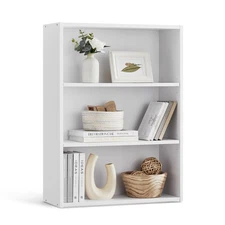 CUSTOS Collection - Bookshelf, 3-Tier Bookcase, Book Shelf, Open Storage Shel...