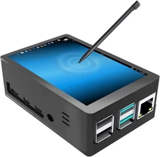 Geeekpi 3.5 Inch HDMI Touch Screen with Case for Raspberry Pi 4, 320X480 Monitor