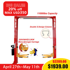 11000lbs Two Post Lift Auto Lift 2-post Lift Auto Lift Truck Clear Floor Hoist 11000lbs Two Post Lift Auto Lift 2-post Lift Auto Lift Truck Clear Floor Hoist