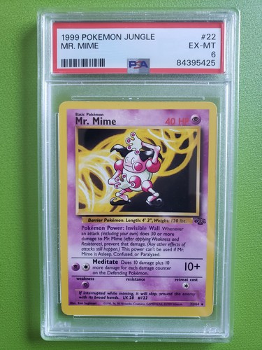 Mr. Mime (Unlimited) graded PSA 6 for sale on eBay