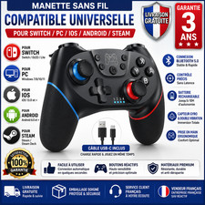 Manette  Nintendo Switch Sans Fil Pro/OLED/PC/iOS USB-C Bluetooth NEUF NS