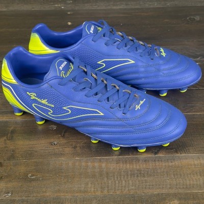Joma Aguila Men Soccer Cleats Blue Neon Yellow AGUS2204FG Size 10 Football Boots