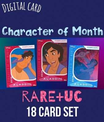 #ad #ad ALADDIN CHARACTER OF MONTH COTM REDBLUE SET 2026 TOPPS DISNEY COLLECT CARD $2.49