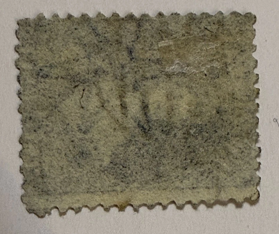 NEW  ZEALAND Sc 17b  used numeral handstamp #1070 FFQ - image 2 of 2