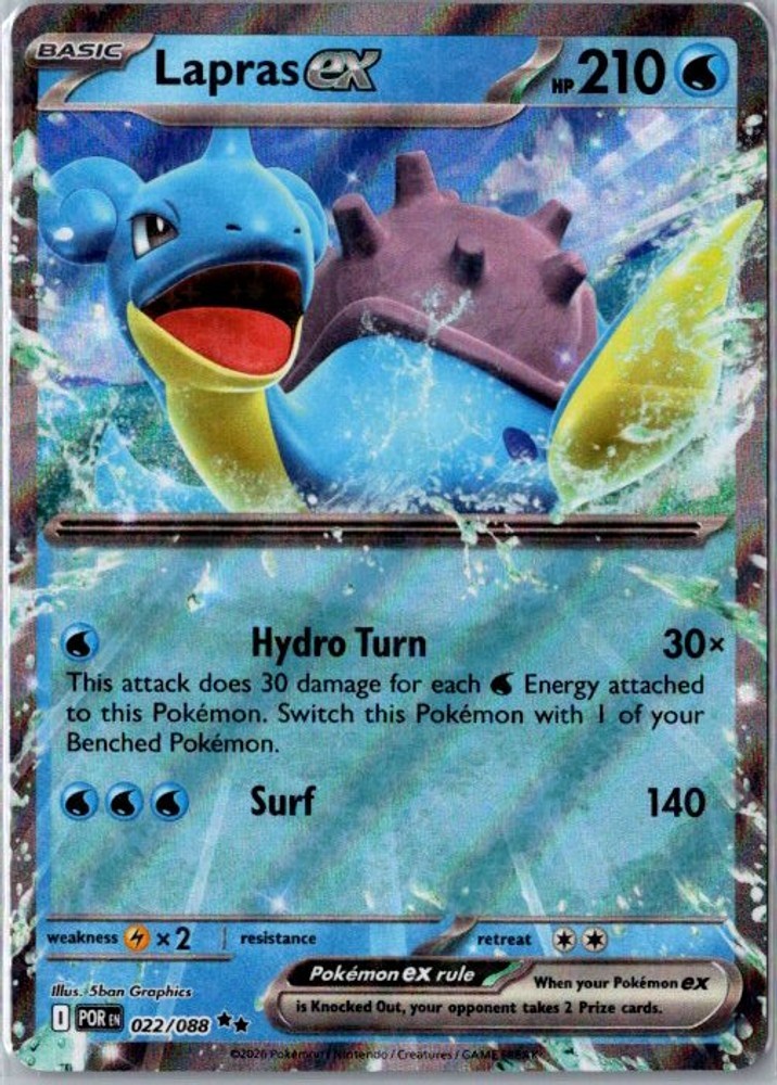 Lapras ex [POR - 022/088] Near Mint