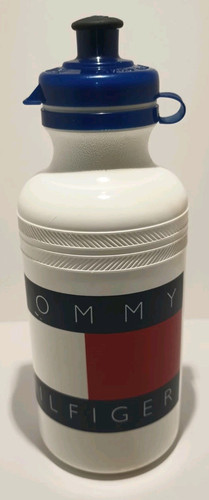 VTG Tommy Hilfiger Flag Specialized Cycling Pull Top White Water Bottle USA - Picture 3 of 9