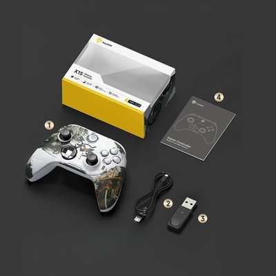 EasySMX X15 Wireless Gamepad Bluetooth Gaming Controller Compatible withPC/NS/TV