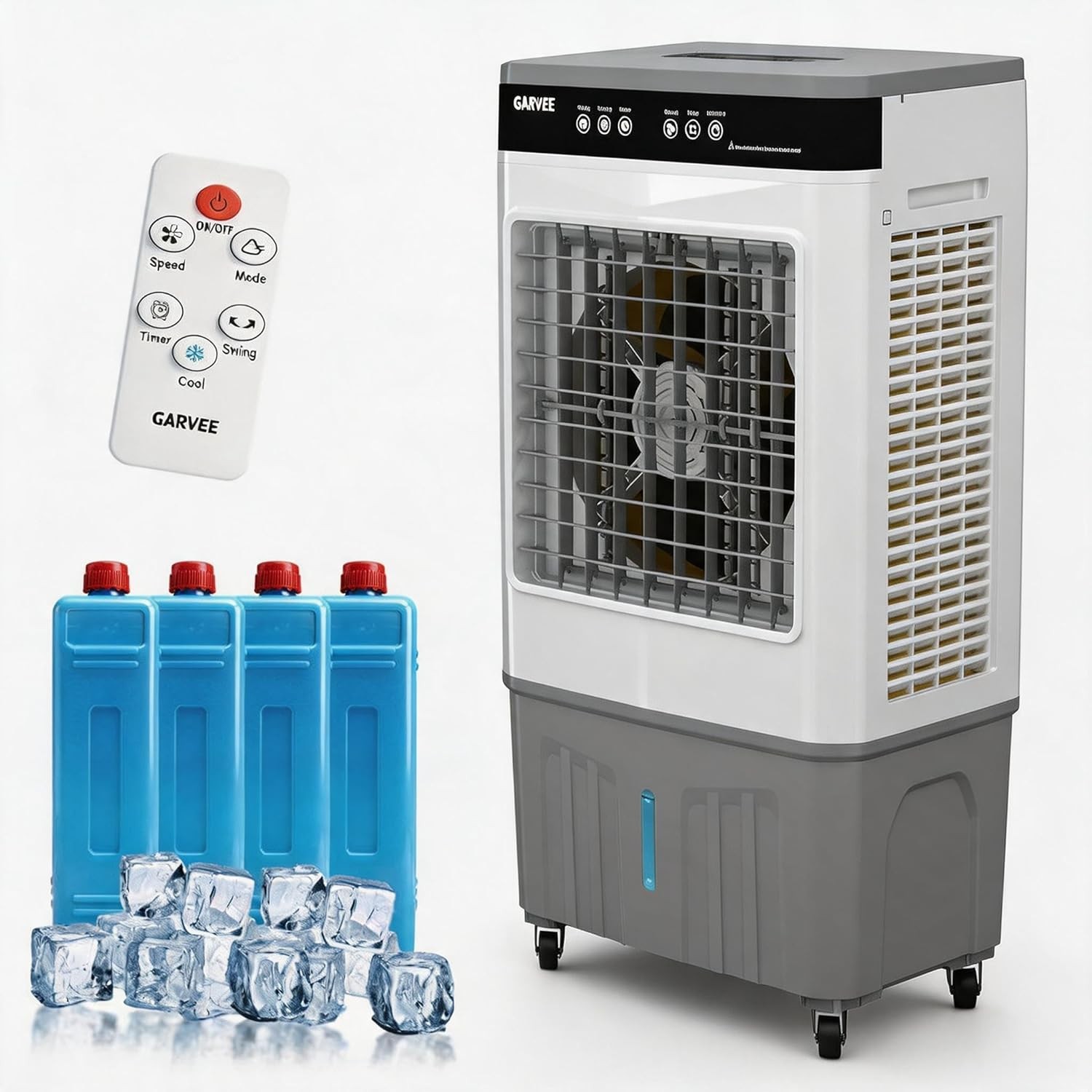 Portable Evaporative Air Cooler, 3-in-1 3500 CFM Portable Air Conditioner Fan