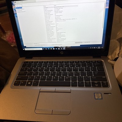 HP EliteBook 820 G3 Intel Core i7-6600U 2.60 GHz 4GB 256GB Win 10 Pro No Battery