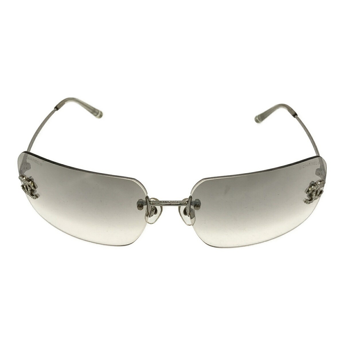 CHANEL Coco mark frameless sunglasses 62 17 120 4017 D c170 8G black gradient