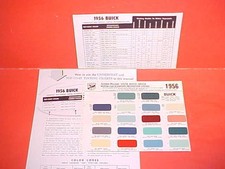 1955 1956 Buick Roadmaster Convertible Super Century Special Paint Chips Sw 1955 1956 Buick Roadmaster Convertible Super Century Special Paint Chips Sw